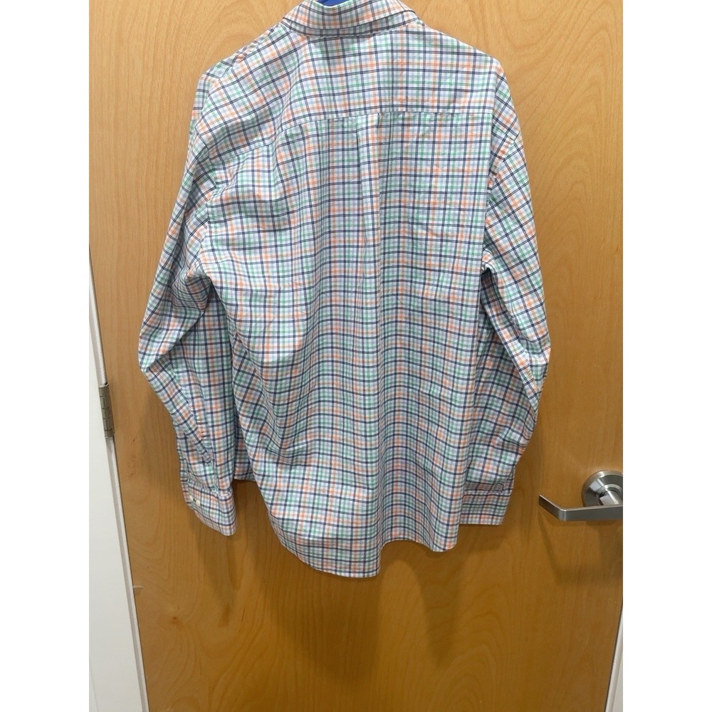 Peter Millar Mens XL Blue Green Orange Plaid